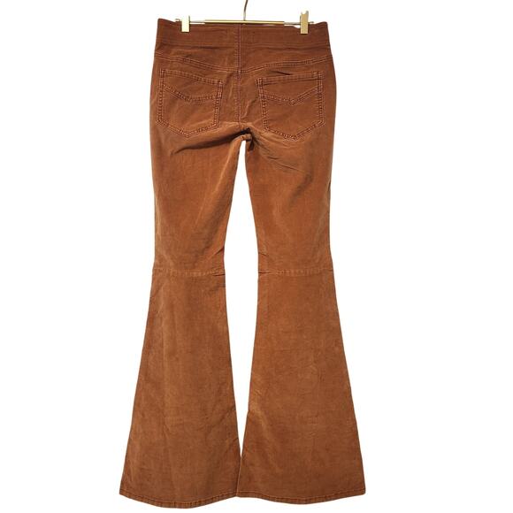 NWOT Free People Penny Corduroy brown flare pants size 28 - Picture 4 of 7